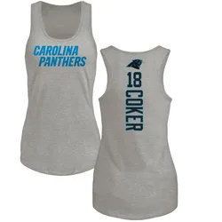 Jalen Coker Carolina Panthers Women's by Backer Tri-Blend Tank Top - Ash